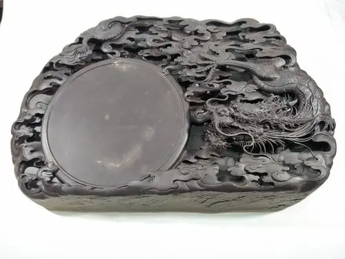 广东肇庆端砚老坑仔腾龙昇月砚台厂家供应文房四宝订购定制收藏砚