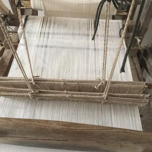 定制传统手工老粗布4548cm天然棉纺手工土布床上用品布料