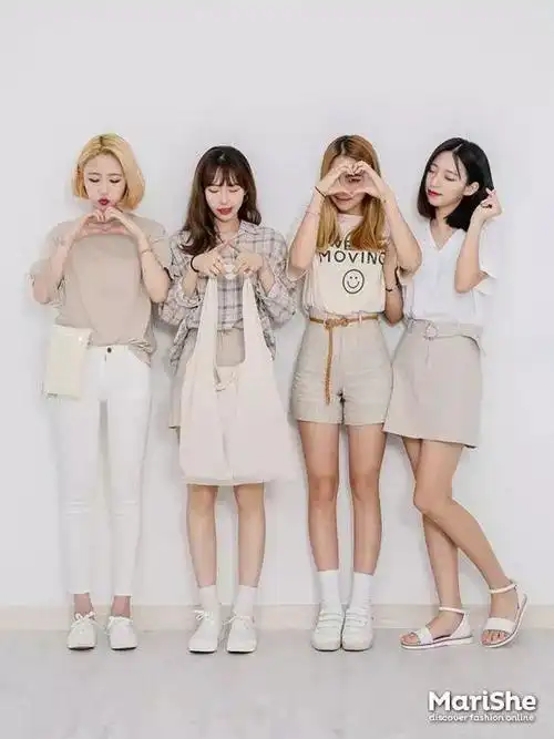 4人姐妹照拍法原来可以这样拍