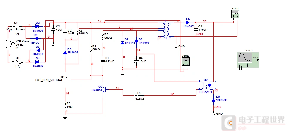 12v稳压开关电源原理图