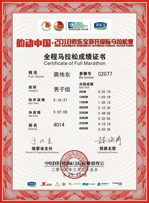 马拉松比赛系列之郑开国际马拉松