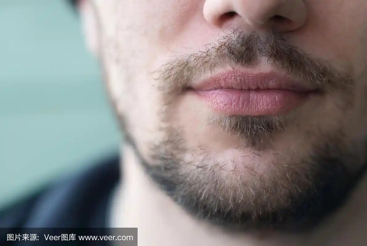 男人,络腮胡子,特写,胡茬,概念