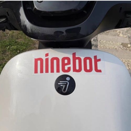 浮生车贴九号电动车前面板logo 防水反光字母贴纸