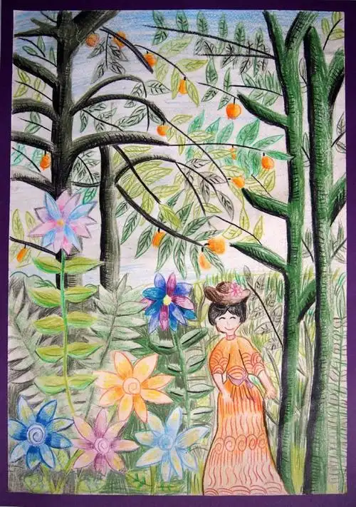 《丛林》李若瑶 11岁(指导教师:王小燕)