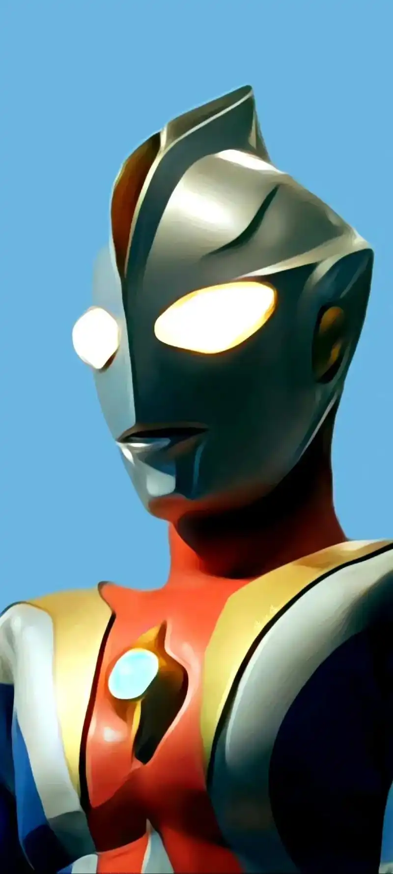 高斯奥特曼高清壁纸 一位慈爱的战士#超人高斯 #杰斯提斯  - 抖音