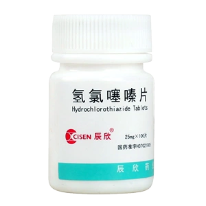 辰欣 氢氯噻嗪片100片 噻嗪片 双氢克尿噻片 双克片噻嗪类利尿剂氢氯