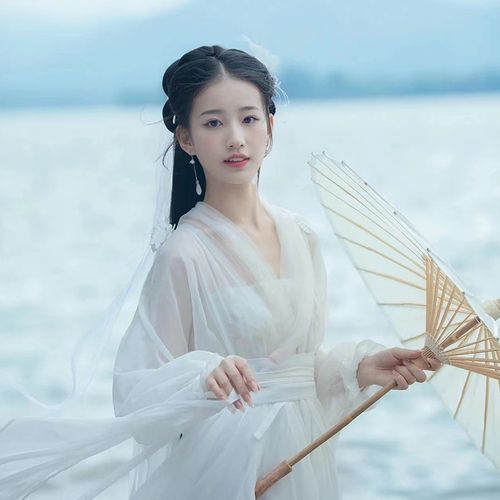 时慕语 改良汉服女夏日常古装女飘逸仙气汉元素连衣裙平时通勤可穿