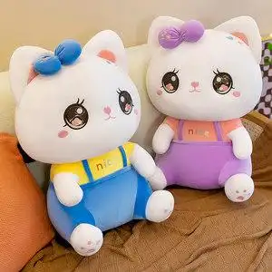 可爱猫咪公仔呆萌小猫毛绒玩具情侣玩偶少女心布娃娃抱枕床上超软