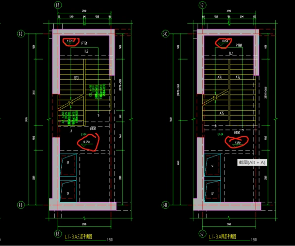 楼梯平面图怎么区分是那一层的