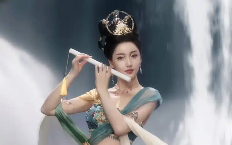 【姜贞羽】《敦煌祈愿》舞台|新天龙八部手游直播-九葡酒狐-默认收藏