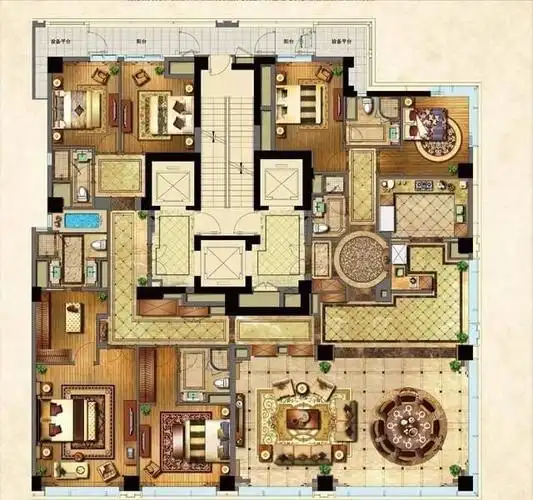 这九款大平层户型有没有你心中的那一套呢