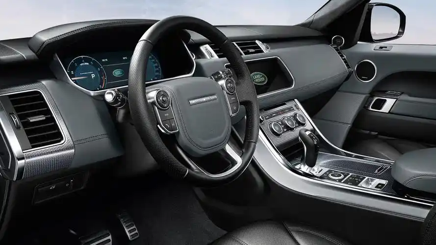 高清晰路虎揽胜运动版suv越野车中控内饰壁纸下载