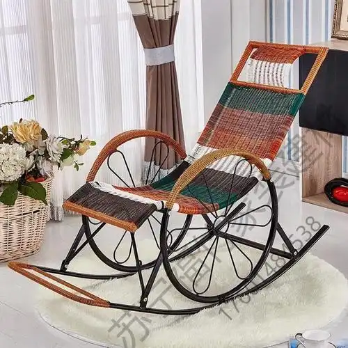 苏宁严选躺椅客厅藤编摇摇椅摇摆椅安乐老人椅懒人逍遥藤椅休闲椅阳台