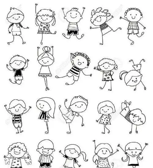 款可爱的人物简笔画亲子一下吧一分钟简笔画跟我一起画婴儿儿童简笔画