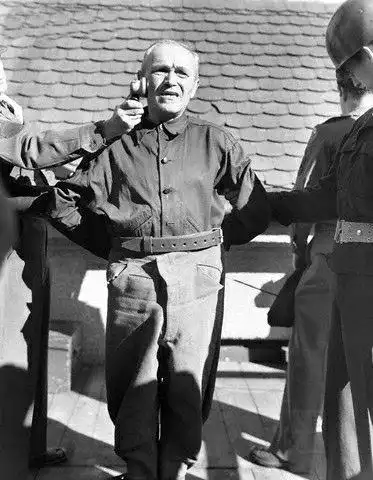 纳粹十大战犯绞刑现场有的发表演说有的乞求怜悯