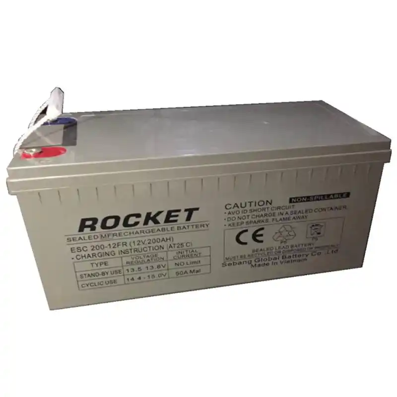 rocket火箭蓄电池es200-12 12v200ah配电柜用