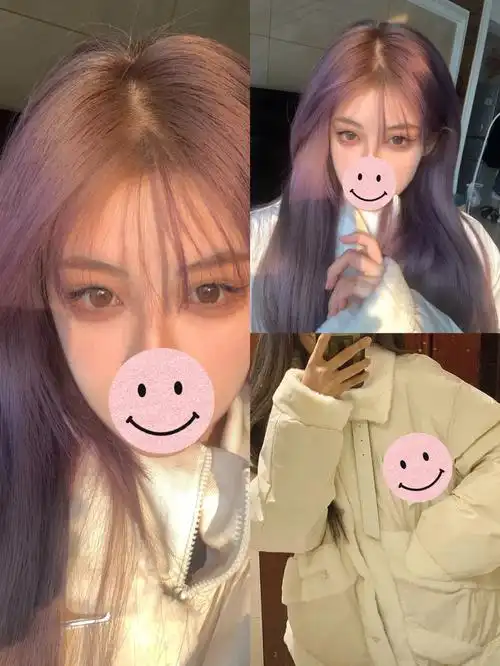 染完被夸爆的发色雾霾紫低调又不失时尚