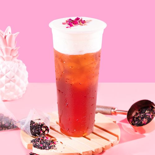 茶包玫瑰黑龙三角乌龙茶大红红袍奶盖茶皇茶奶组合型花茶