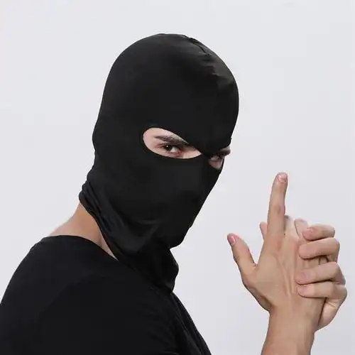 毛线反恐面罩 凯夫拉反恐面罩 黑色作战面罩