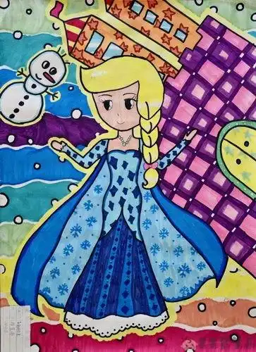 8一9岁最美丽公主的画