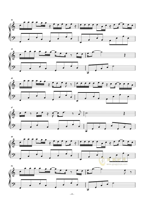 《走马》钢琴谱