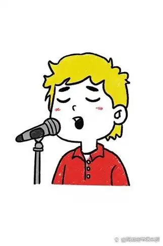 🎵唱歌的小男孩简笔画🎤