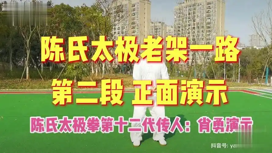 陈氏太极拳老架一路74式,第二段正版演示,劲运周身这才是高手 陈式