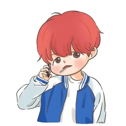 边伯贤q版 边伯贤头像 手绘图 边伯贤漫画 插画 exo手绘图