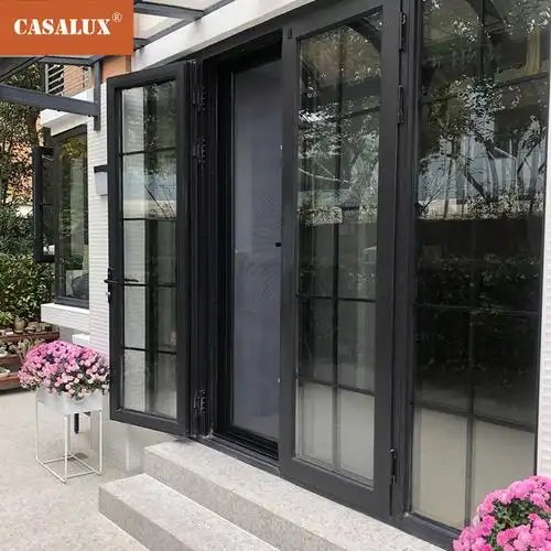断桥铝平开门外开门门连窗院子露台阳台门纱一体隔音隔热挡水