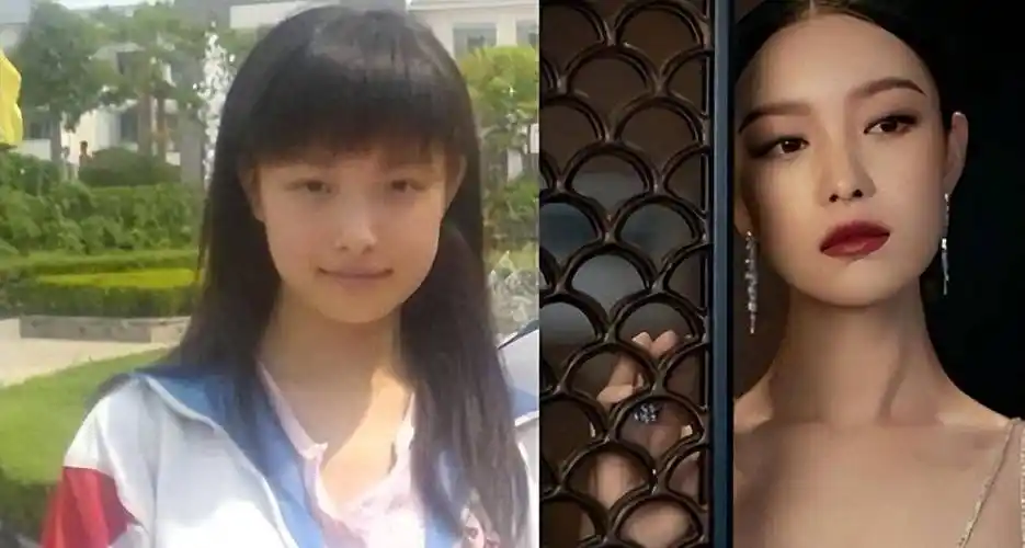 网上很多帖子都是倪妮出道前后的颜值对比.