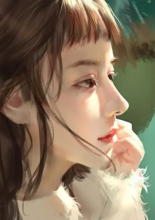 侧脸小姐姐|插画|创作习作|墨宣er - 原创作品 - 站酷 (zcool)