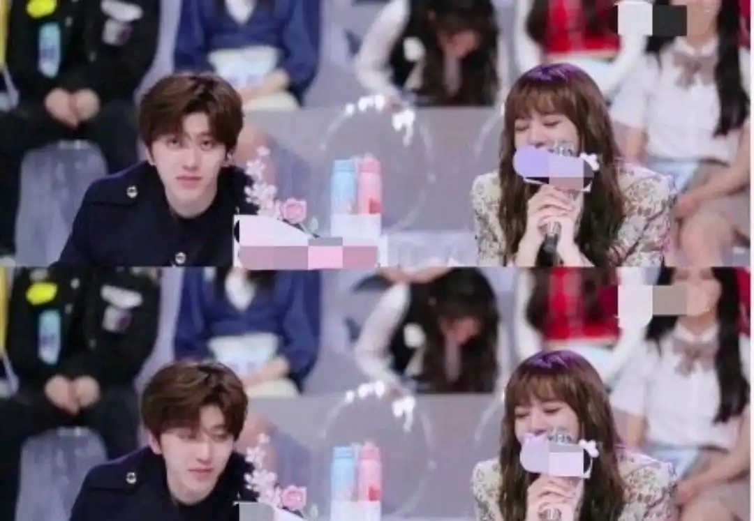 蔡徐坤给lisa递纸巾