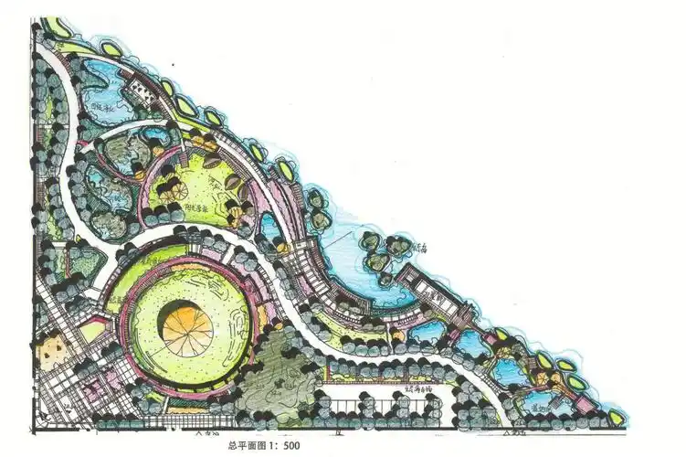 景观  #23年风景园林考研  #景观设计  #湿地公园  #彩铅  #彩铅手绘