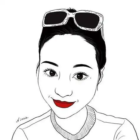 黑白人物头像插画图片 黑白头像图片大全 -【爱个性】