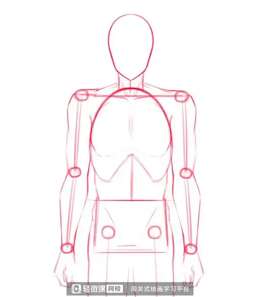 动漫人体的绘画教程!_身体_男性_线条