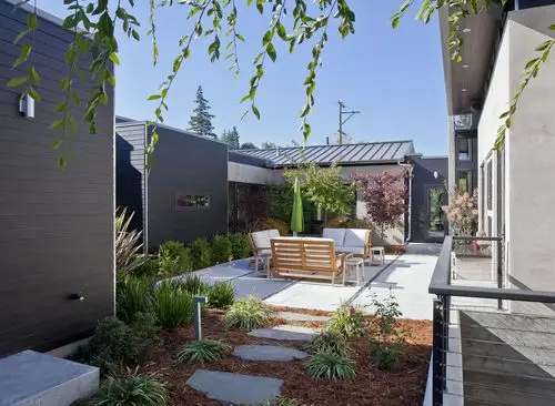 30个现代简约风格庭院,简简单单,却也惬意_规则化