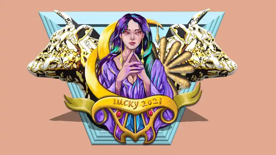 幸运2021(动漫静态壁纸) - 静态壁纸下载 - 元气壁纸