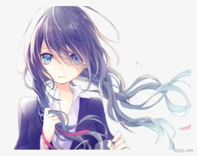 标签:飘扬长发飘扬的少女二次元卡通手绘少女蓝色学院风长发长头发