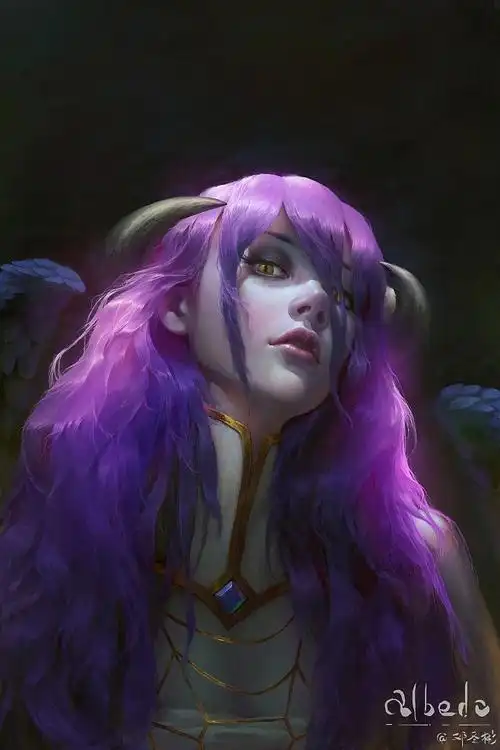 不死者之王雅尔贝德头像绘画插画cg同人