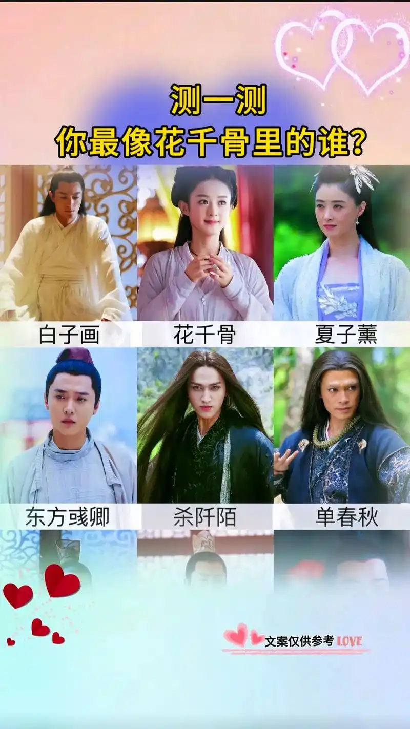 花千骨 #你是花千骨里的谁 #白子画 #万万想不到 #图文 - 抖音