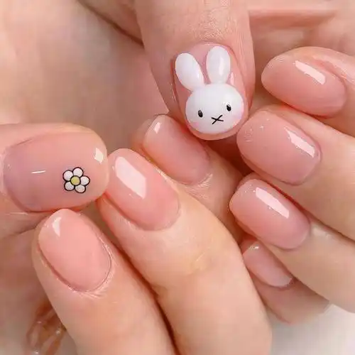 史上最全冰透裸色美甲,每一款都是美到心坎里_星标_感觉_姐妹