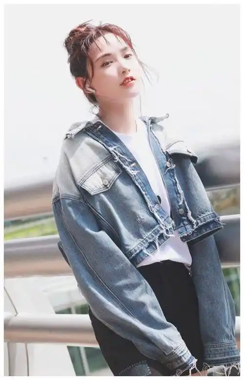 原创彭小苒才1米58穿单车裤却有1米长的腿比例我好嫉妒