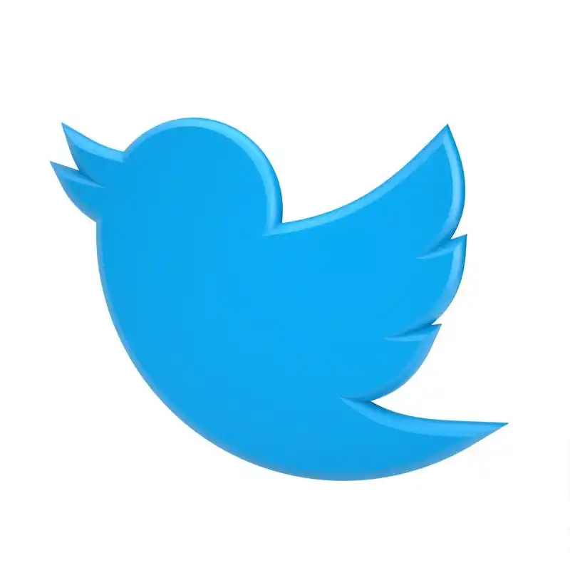 twitter 的 3d 图标