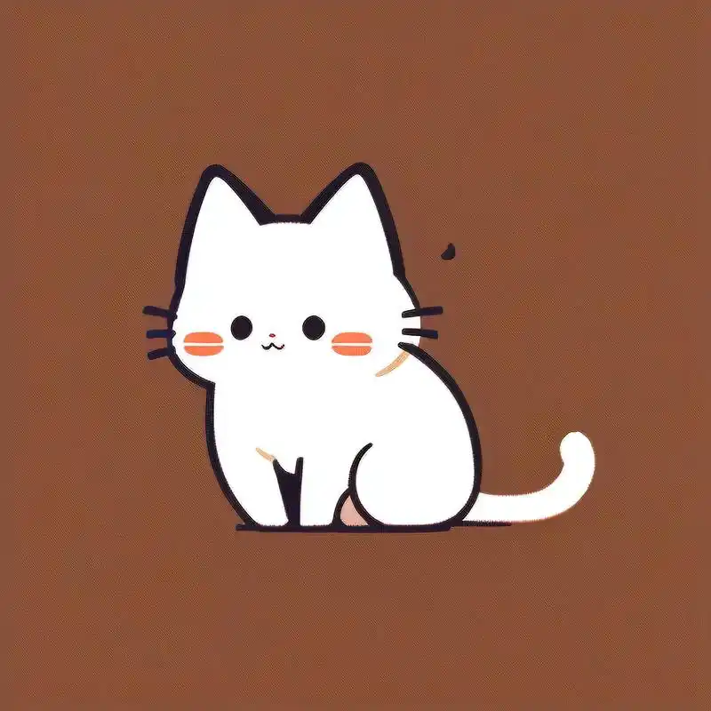 简笔画小猫头像93,个性十足99