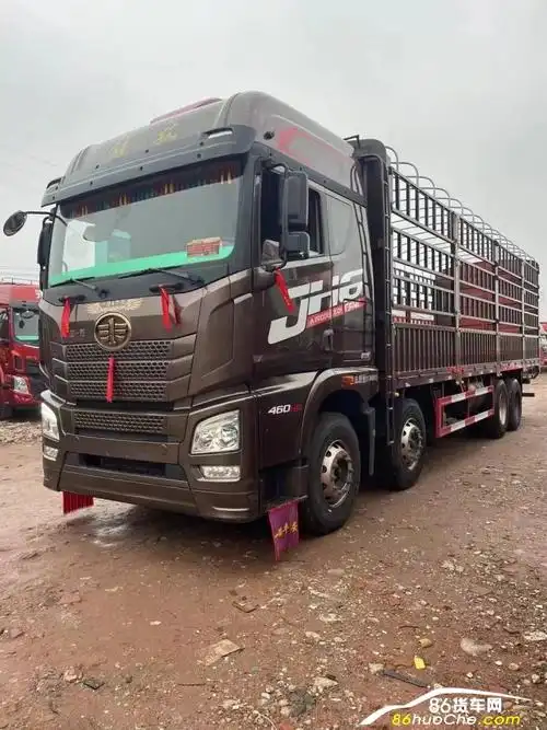 青岛解放解放jh6解放自动挡jh6前四后八高栏货车