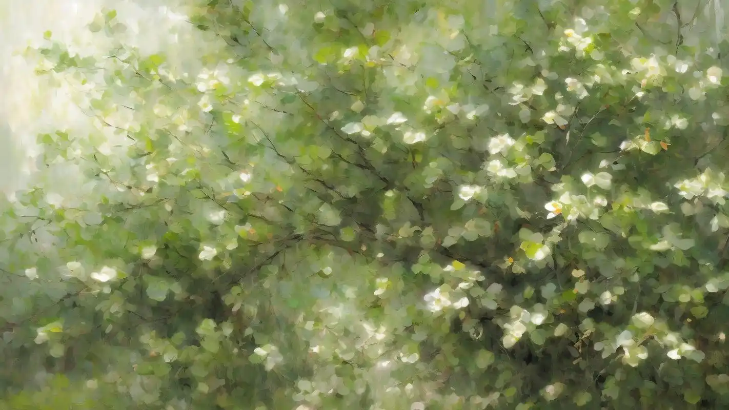 纯绿色森林背景图片9995治愈系桌面 每次看到这种纯绿色的森林