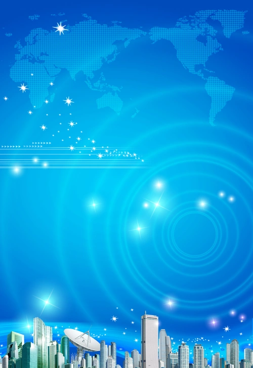 蓝色商务科技背景 - 当图网