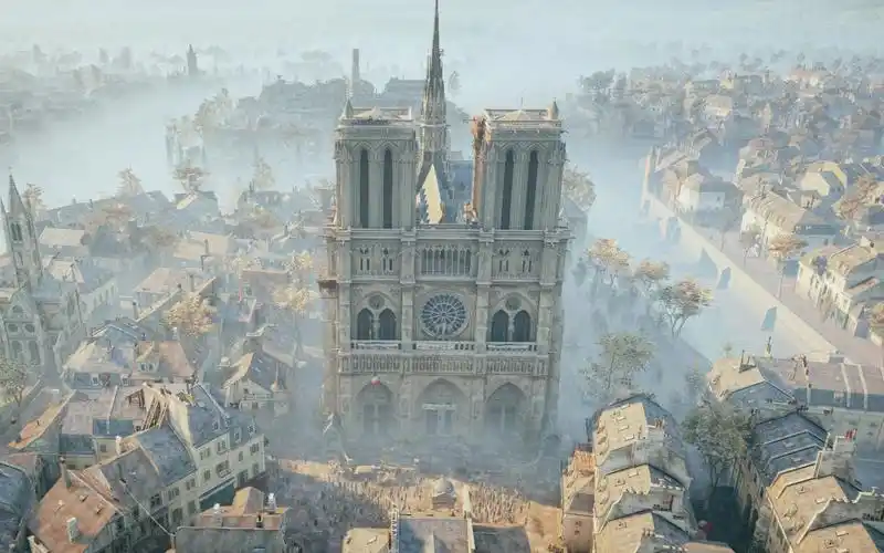 刺客信条大革命:巴黎圣母院鸟瞰点 信仰之跃