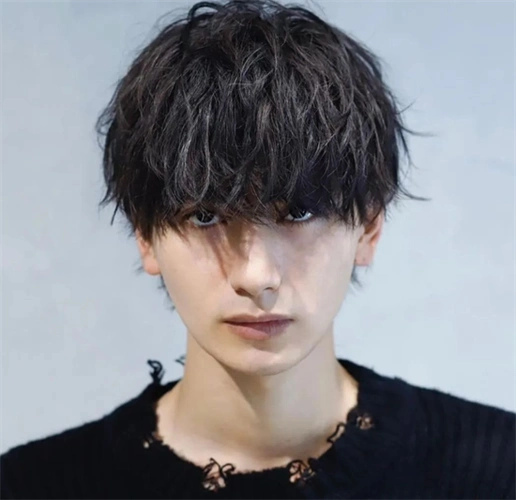 日杂男生短烫发 帅气定位烫纹理烫_男生烫发 - 美发站