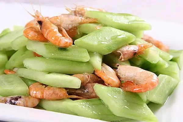 黄瓜炒河虾